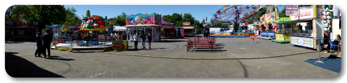 Dieses Panoramabild zeigt das Frühlingsfest in Ludwigshafen-Gartenstadt im Jahr 2026